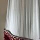 Grande lampe vintage en céramique rouge signée Drimmer – abat-jour pl