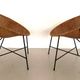 Mid Century Rattan Lounge Chairs, 1970s, Set of 2