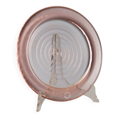 Assiette en verre vintage Nason & Co. Italie années 1990