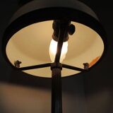 Old Art Deco Table Lamp in Brass & Glass