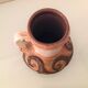 Vase en ceramique beige Fat Lava par Strehla West Germany vintage années 60-70