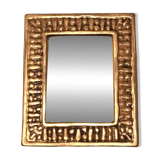 François Lembo mirror in gold ceramic