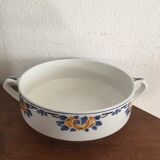 Plate with two handles stamped