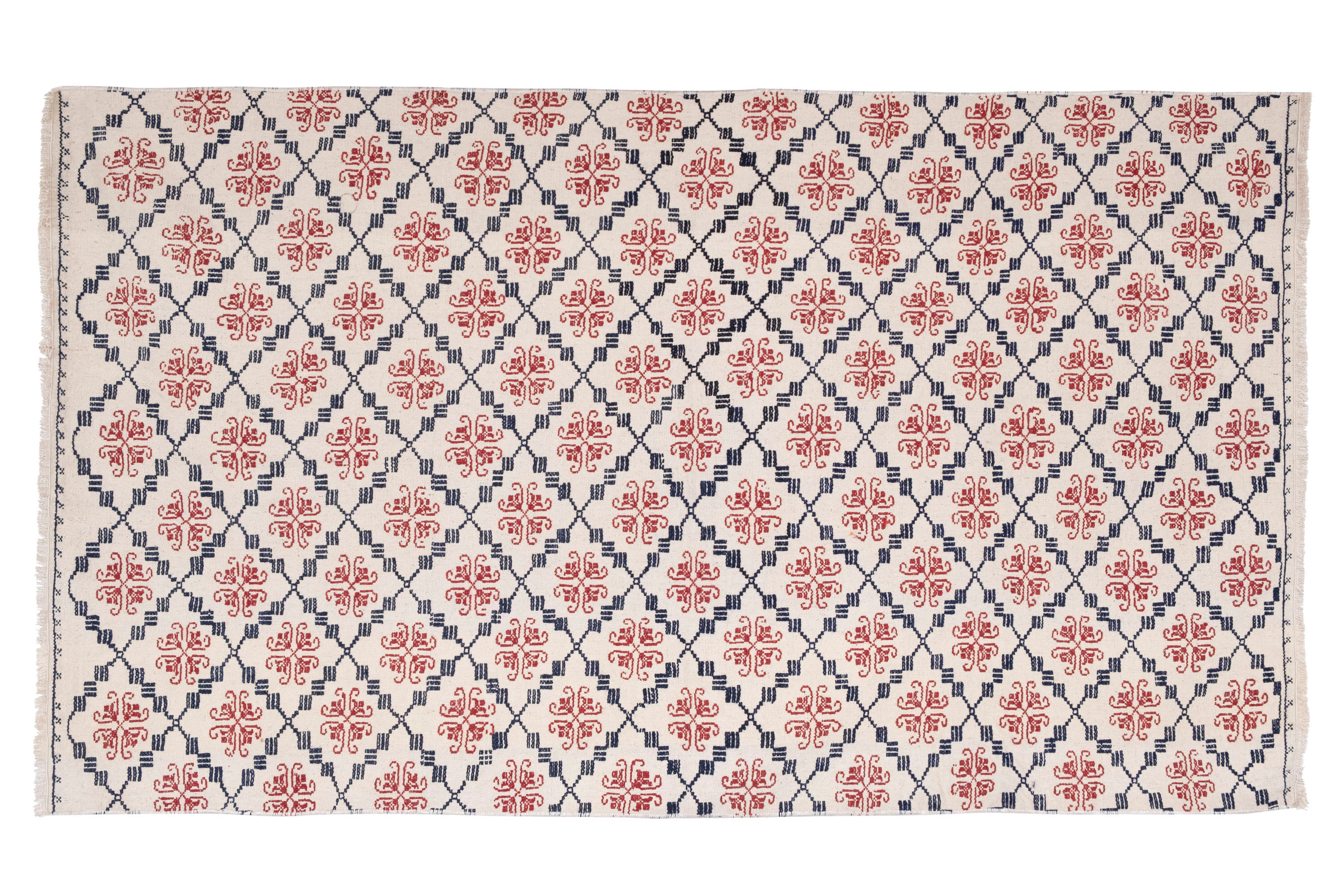 Vintage Turkish Karapinar Kilim Rug 128 X 213 cm