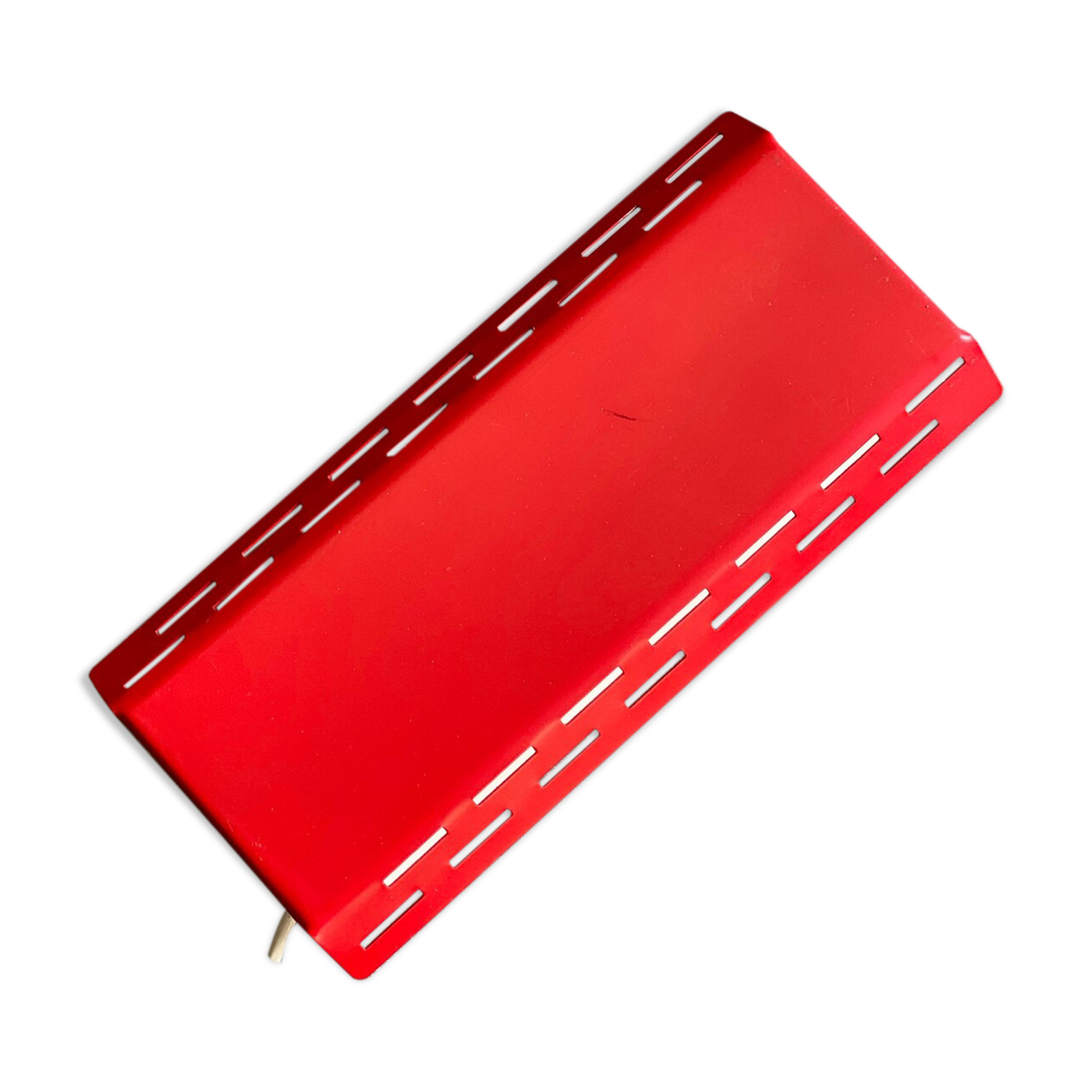 Vintage red W.L.P. Wall sconce / Bed lamp with adjustable shade