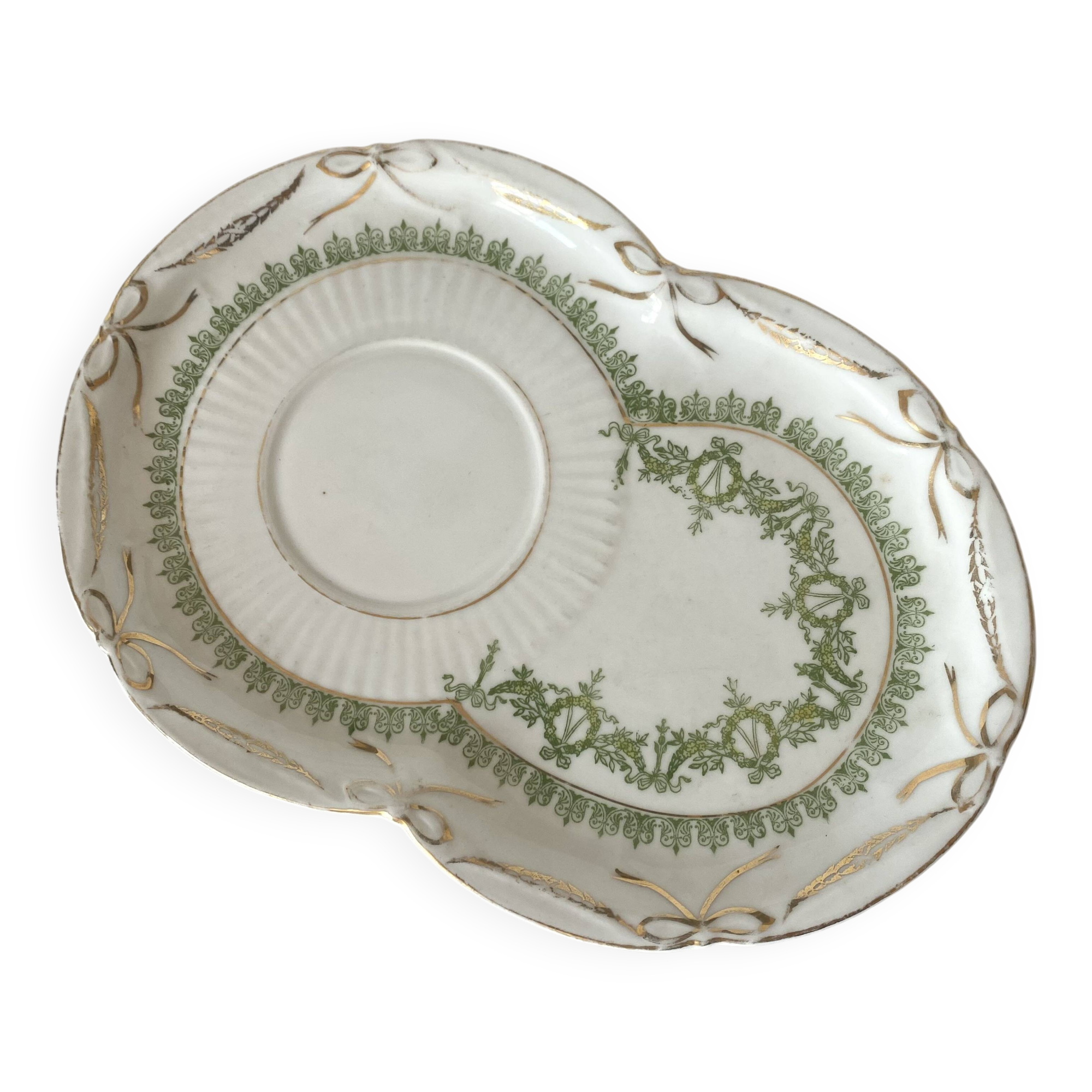Selfish porcelain lunch plate