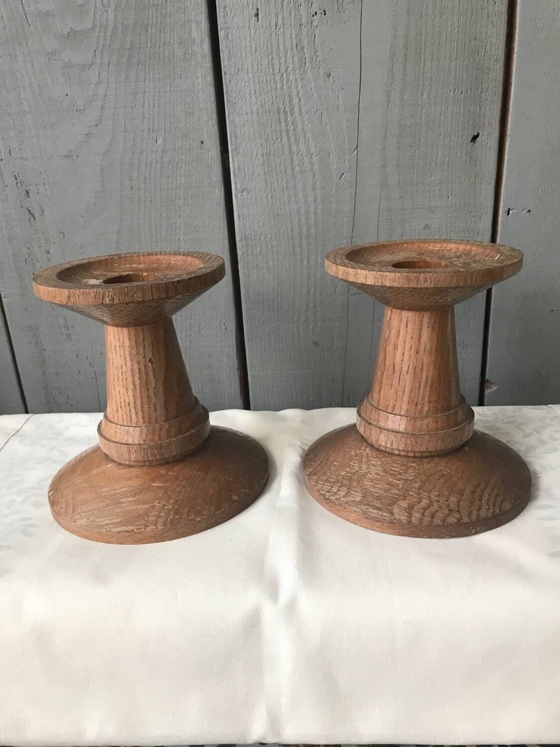 Pair of designer candlesticks