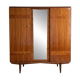 1950s wooden storage furniture with a mirror