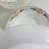 Set de  12 assiettes creuses en faïence de Longwy