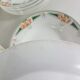 12 hollow plates made of Longwy earthenware