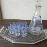 Service à liqueur plateau carafe et verres