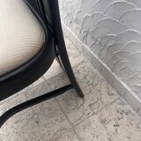 Chaise design en bois noir
