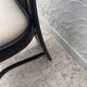 Black wooden designer chair