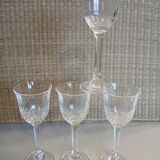 4 antique stemmed glasses