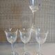 4 antique stemmed glasses