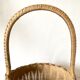 Panier vintage en rotin tressé