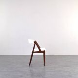 Teak & Boucle Chairs by Kai Kristiansen for Schou Andersen, 1960s, Set of 4