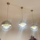 Set of 3 GUBI Multi-Lite pendants – Louis Weisdorf – Brushed brass