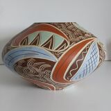 50s pottery vase numbered