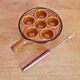 Set Of 4 Vintage French Escargot Snail Cook Pots 6 Snail Wells With Forks 3488