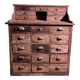 Antique solid wood workshop furniture with drawers