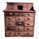 Antique solid wood workshop furniture with drawers