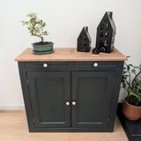 Midnight gray Parisian sideboard