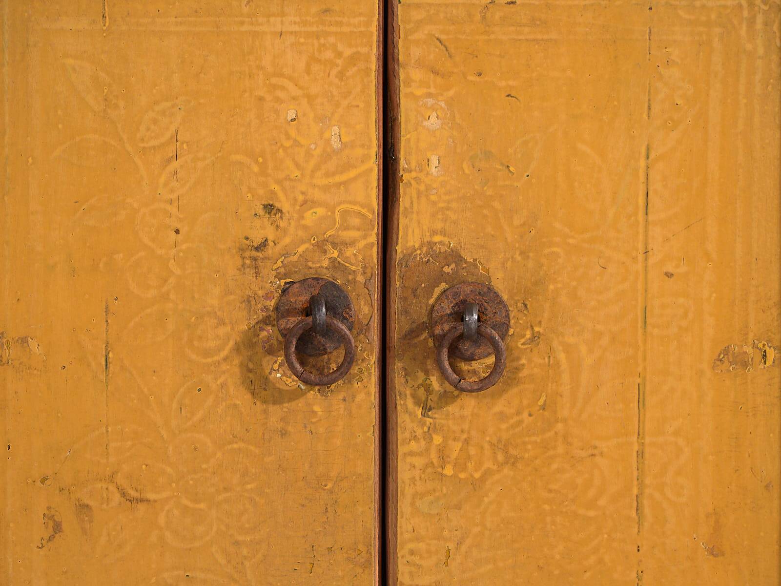 Old yellow low cabinet (c.1900) #19