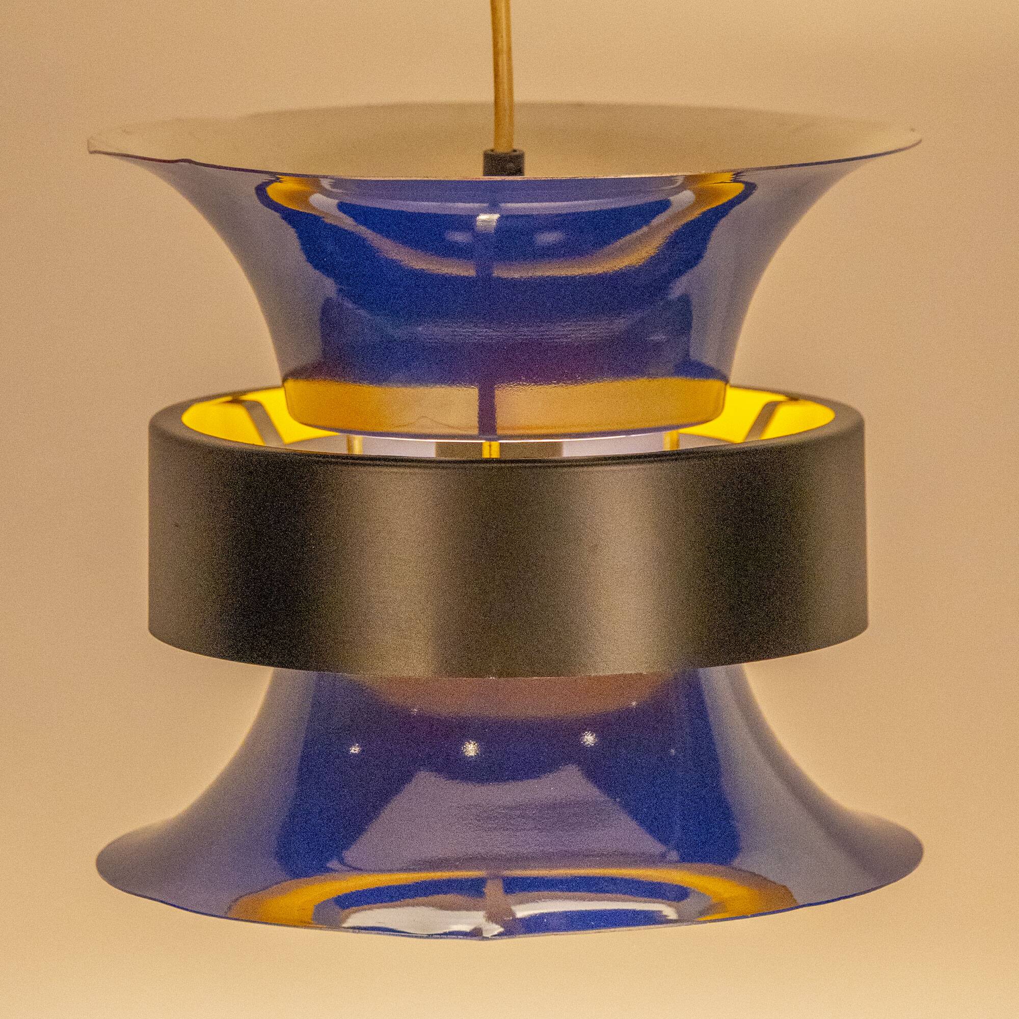 Blue/Yellow Bent Nordsted für Lyskaer Belysning Lamp