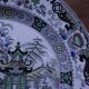 Decorative plate Creil and Montereau - Japanese Polychrome Decor 19th Century