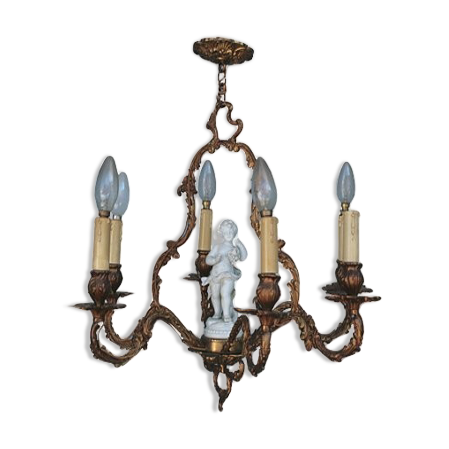 Napoleon III biscuit baby chandelier