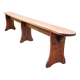 Ancien banc de ferme authentique en bois vintage N°1