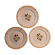 Trio d'assiettes à dessert Creil Montereau