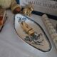 Old small ironstone dish Sarreguemines U&C