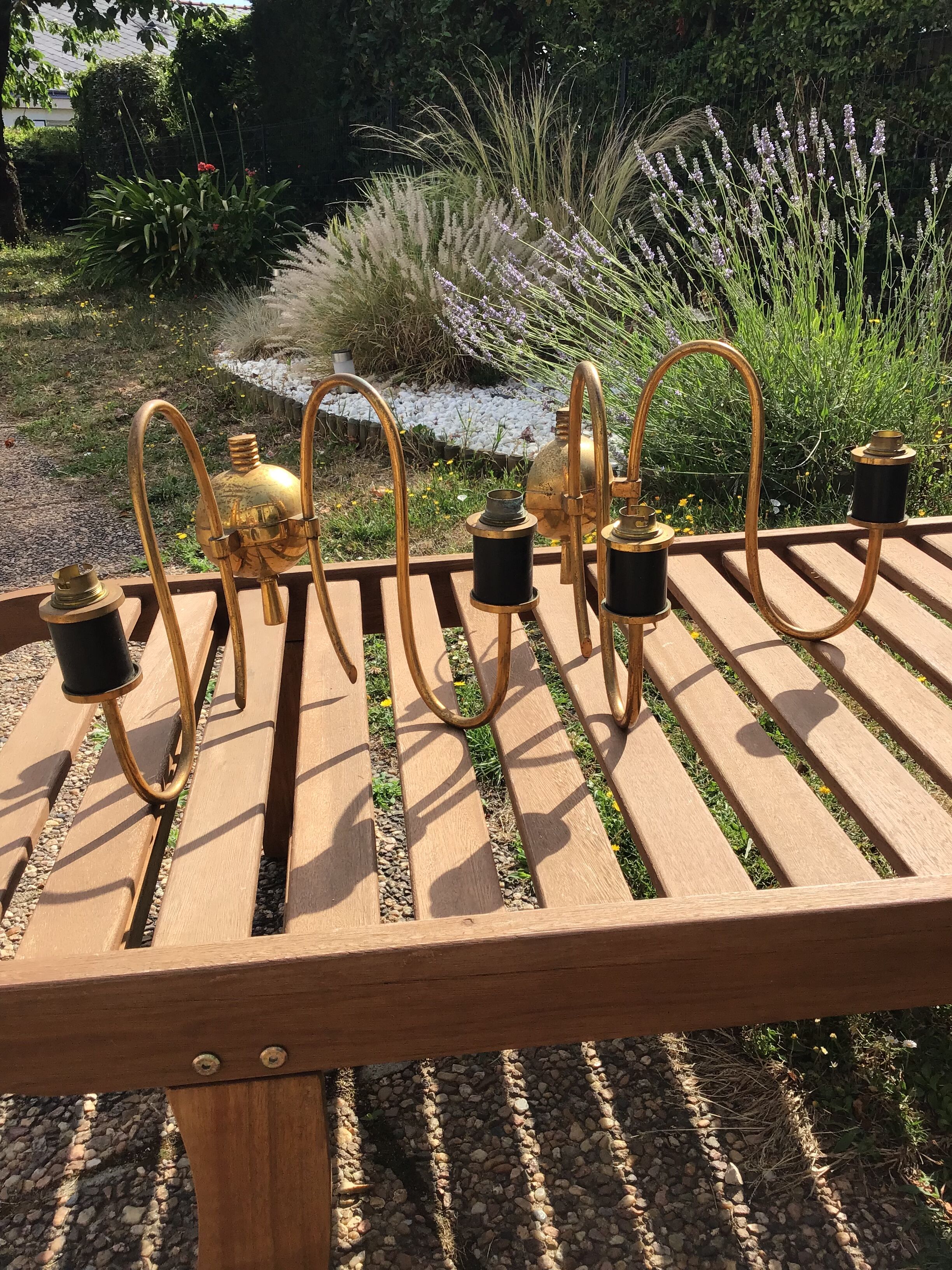 Pair of vintage wall lamps