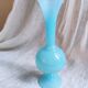 Soliflore vase in light blue opalin glass