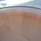 Pink glass plate