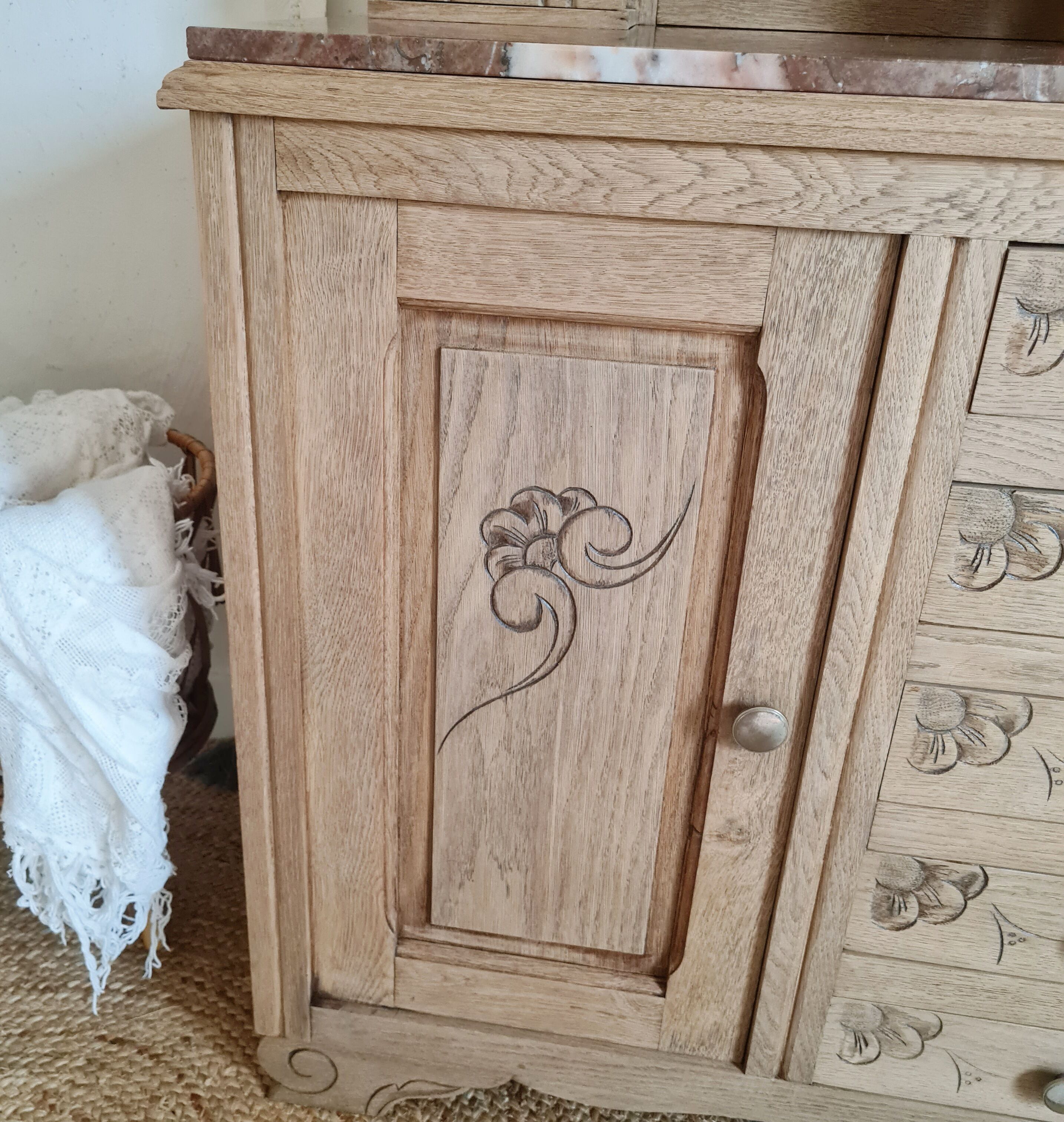 Dresser Art Deco wood brut