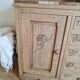 Commode coiffeuse Art déco bois brut