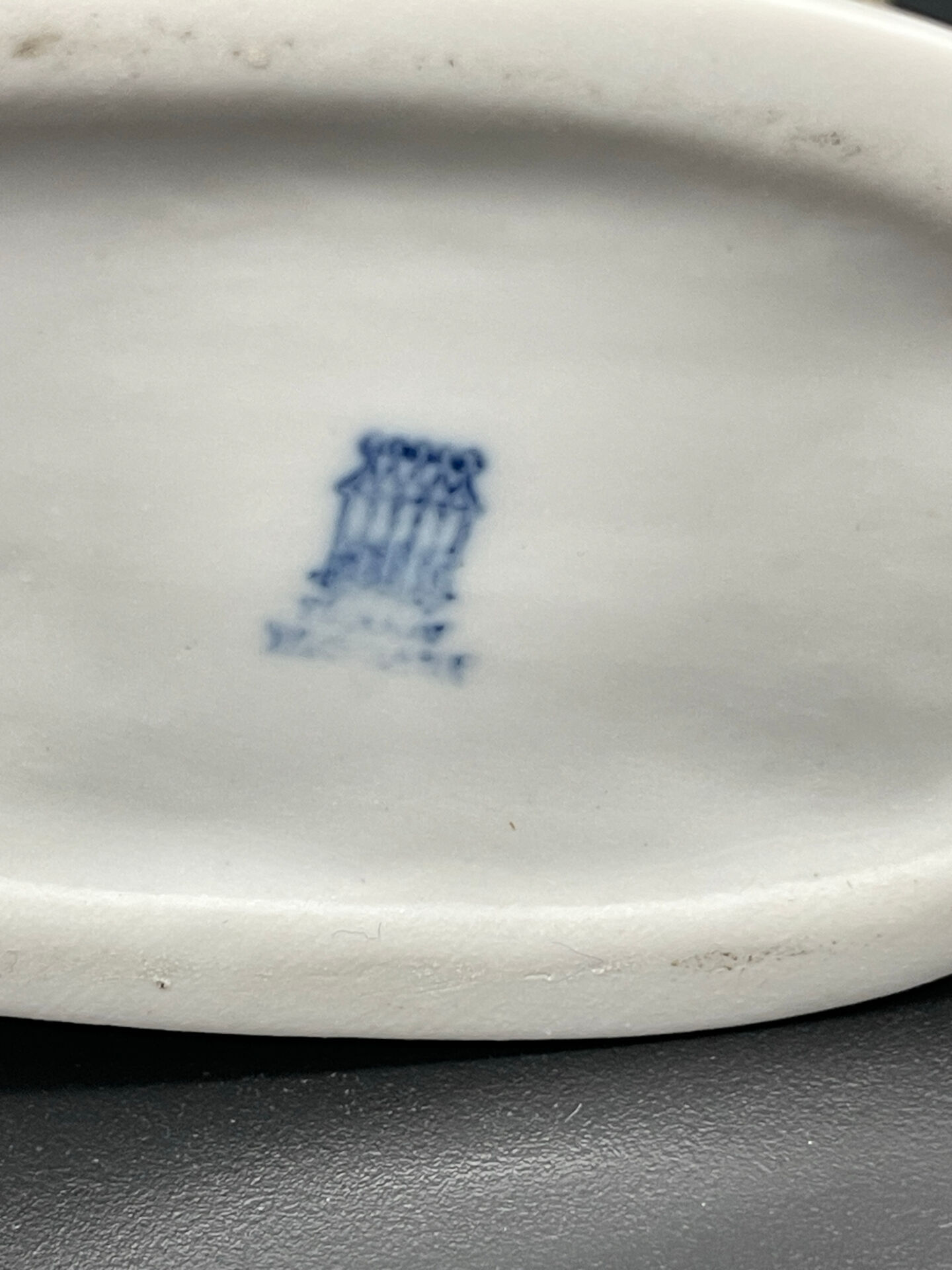 Vintage sitting dog in porcelain Zsolnay Pécs – Hungary, 1960s