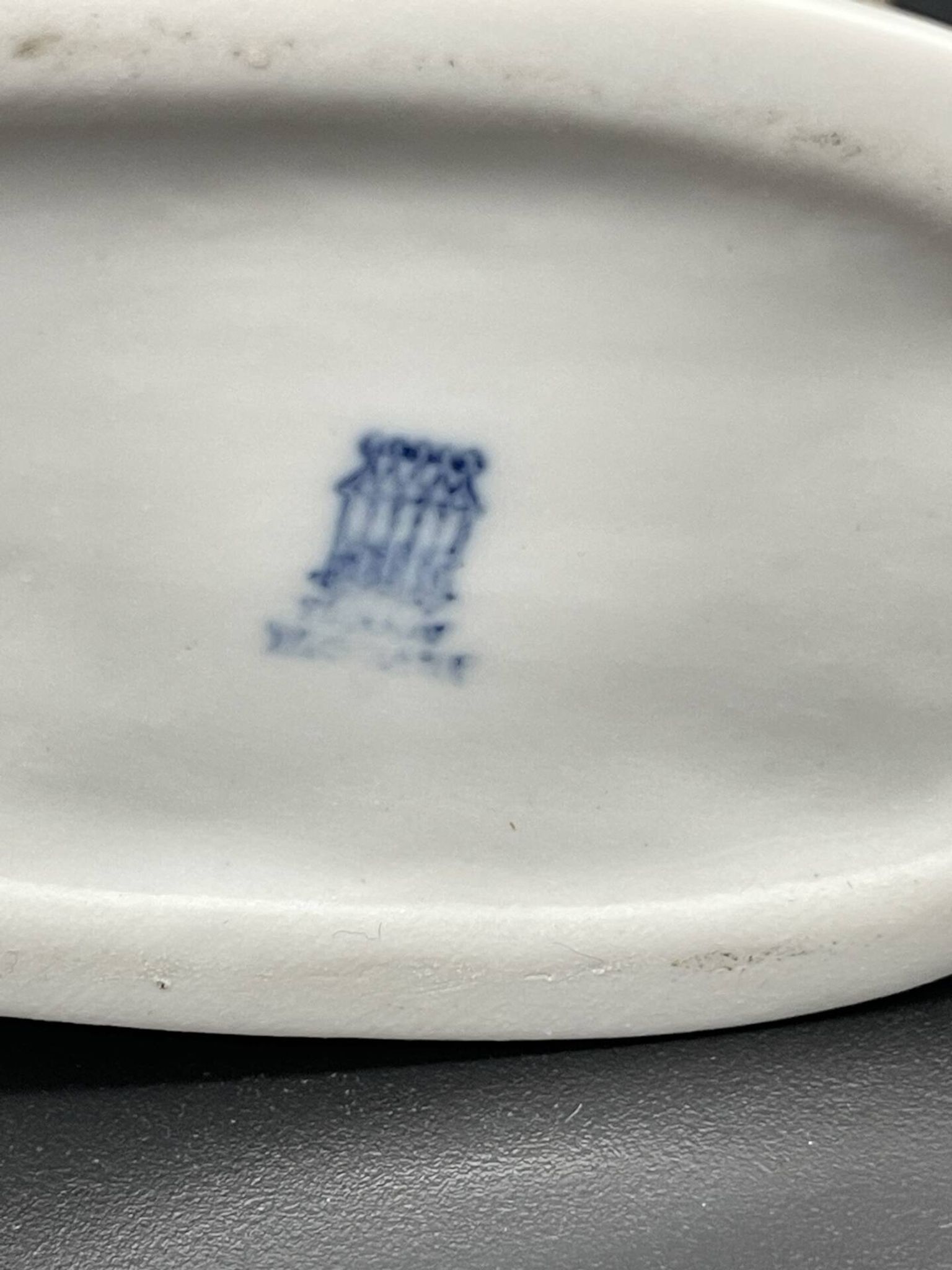 Vintage porcelain sitting dog Zsolnay Pécs – Hungary, 1960s