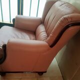 Fauteuil en cuir de buffle