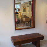 Meuble d'entrée scandinave, commode et miroir Ateljé Glas & Trä Hovmantorp