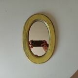 Small antique oval mirror