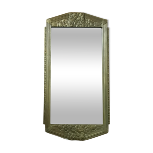 miroir art déco bois