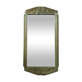 Large Art Deco mirror gilded wood  77x40cm
