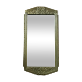 Miroir art déco bois doré 77x40cm