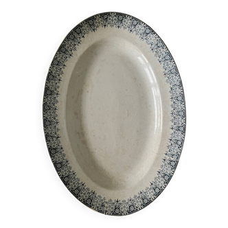 Luneville Feston ironstone oval dish