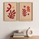 A duo of contemporary collages inspired by Matisse signed eawy.