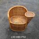 Bench rattan armchair model tablet phone 1960